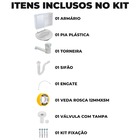 Armário Banheiro Espelheira Sobrepor E Embutir Branco 46,5x9,