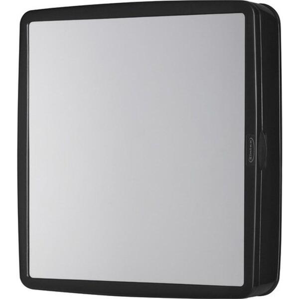 Armário Banheiro Espelho Reversível Preto Ar51 Sintex