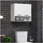 Armário Banheiro Lavanderia 60cm Branco Parede + Um Nicho