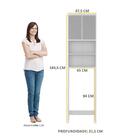 Armário Banheiro P/ Vaso San. Espelho Aspen Plus Multimóveis