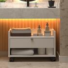 Armário Banheiro Rubi Off White