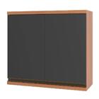 Armário Bárbara 800mm 2 Portas Freijó E Grafite