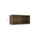 Armário Basculante De 80cm 1 Porta Nogueira/macadamia