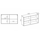 Armário Basculante Duplo 120cm Branco Spring