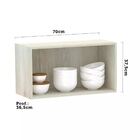 Armário Basculante Luciane 70cm 1 Porta Luci - Legno Crema