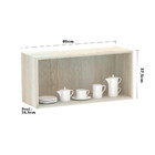 Armário Basculante Luciane 80cm 1 Porta Lis