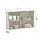 Armario Basculante Misto 120cm 2 Porta Lis Legno Crema