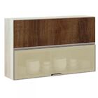 Armário Basculante Misto Luciane 120cm 1 Porta Fechada 1 Port