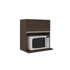 Armário Basculante Nicho Microondas Factual  Amendoa - Fdecor