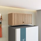 Armário Basculante Riscado 70x32x30 Cm Mel