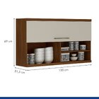 Armário Basculante Tarantela Chocolate/off White