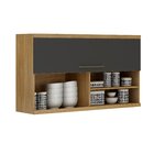 Armário Basculante Tarantela Valdemóveis Cinamomo/grafite