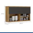 Armário Basculante Tarantela Valdemóveis Cinamomo/grafite