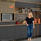 Armário Basculante Tarantela Valdemóveis Cinamomo/grafite