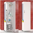 Armário Básico Branco Rodinhas Área De Serviço