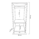 Armário Bonecas Infantil Natural Em Mdf