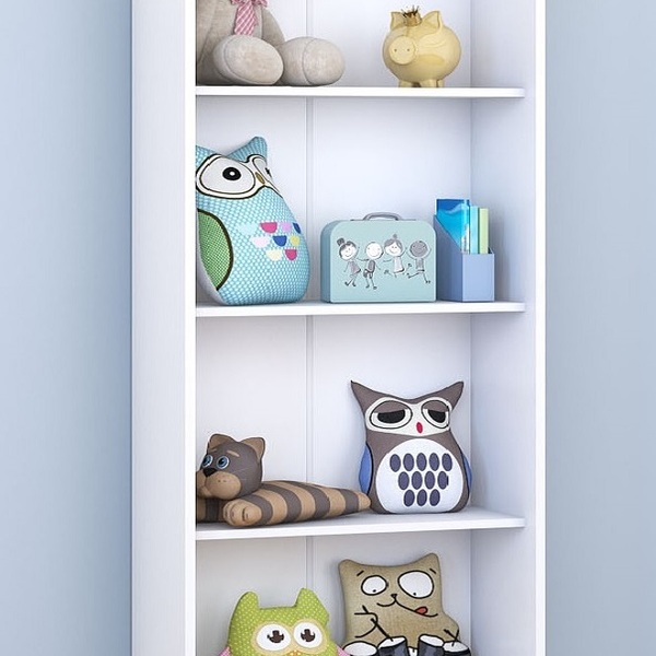 Armário Branco Expositor De Brinquedos Balcão S Portas