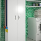 Armário Branco Multiúso Lavanderia Cozinha