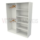 Armário Cabideiro Arara Duplo M11 100% Mdf Closet Prateleira