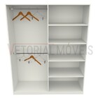 Armário Cabideiro Arara Duplo M11 100% Mdf Closet Prateleira