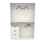 Armário Cabideiro Gaveteiro Misto M7 Closet Ou Loja 100% Mdf