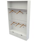 Armário Cabideiro Marina M6 100% Mdf Closet Gaveta Arara