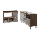 Armário Camila Cozinha Gabinete De Pia 140 Cm E Balcão Para C