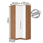 Armario Canto 2 Portas Com Prateleiras Irlanda Amendola/branc