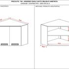 Armário Canto Oblíquo Amestista Kits Paraná