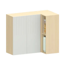 Armário Canto Reto carval 2port cz aura