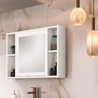 Armário Central Para Banheiro Vêneto  Branco