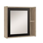 Armário Central Vêneto  Madeira/preto