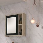 Armário Central Vêneto  Madeira/preto