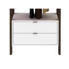 Armário Closet Com 2 Gavetas Multimóveis Cr35001 Branco/nogal