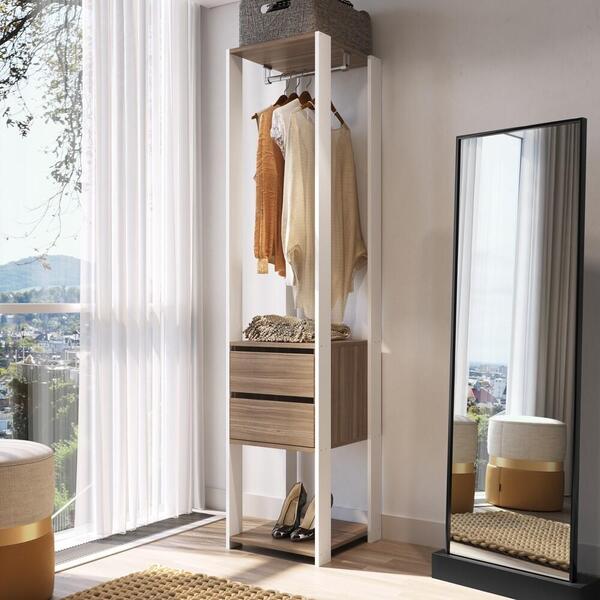 Armário Closet Com 2 Gavetas Multimóveis Cr35068 Montana/bran