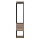 Armário Closet Com 2 Gavetas Multimóveis Cr35068 Montana/preto