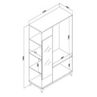 Armário Closet Legno 1050x1800x450mm Movelbento