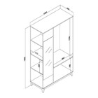 Armário Closet Legno 1050x1800x450mm Movelbento