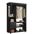 Armario Closet Style Com 2 Gavetas Espelho E Luz De Led