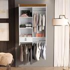 Armario Closet Suspenso Quarto Docelar Gaveta E Cabideiros