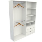 Armário Colmeia Cabideiro Duplo M4 100% Mdf Roupeiro Closet