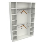 Armário Colmeia Cabideiro Livia M6 100% Mdf Closet Loja