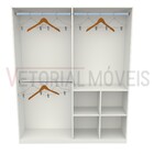 Armário Colmeia E Cabideiro Duplo M3 (organizador  Loja  Mult