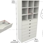 Armário Colmeia Gaveteiro Misto M15 100%mdf Closet Loja
