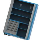 Armário Com 2 Prateleiras Reguláveis 1 Fixa E 5 Gavetas Arm00