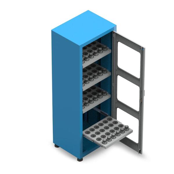 Armário Com 3 Prateleiras Porta Cone Iso50 Porta Visor De Acr