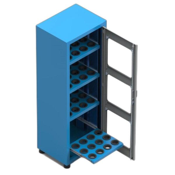 Armário Com 4 Prateleiras Porta Cone Iso50 Porta Visor De Acr