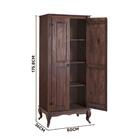 Armário Com Balcão Para Cozinha Madeira Maciça Rústico Marrom