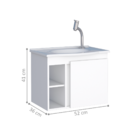 Armário Com Espelho Para Banheiro Macaé Branco