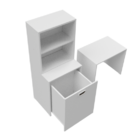 Armário Com Mesa De Estudos Infantil 100% Mdf